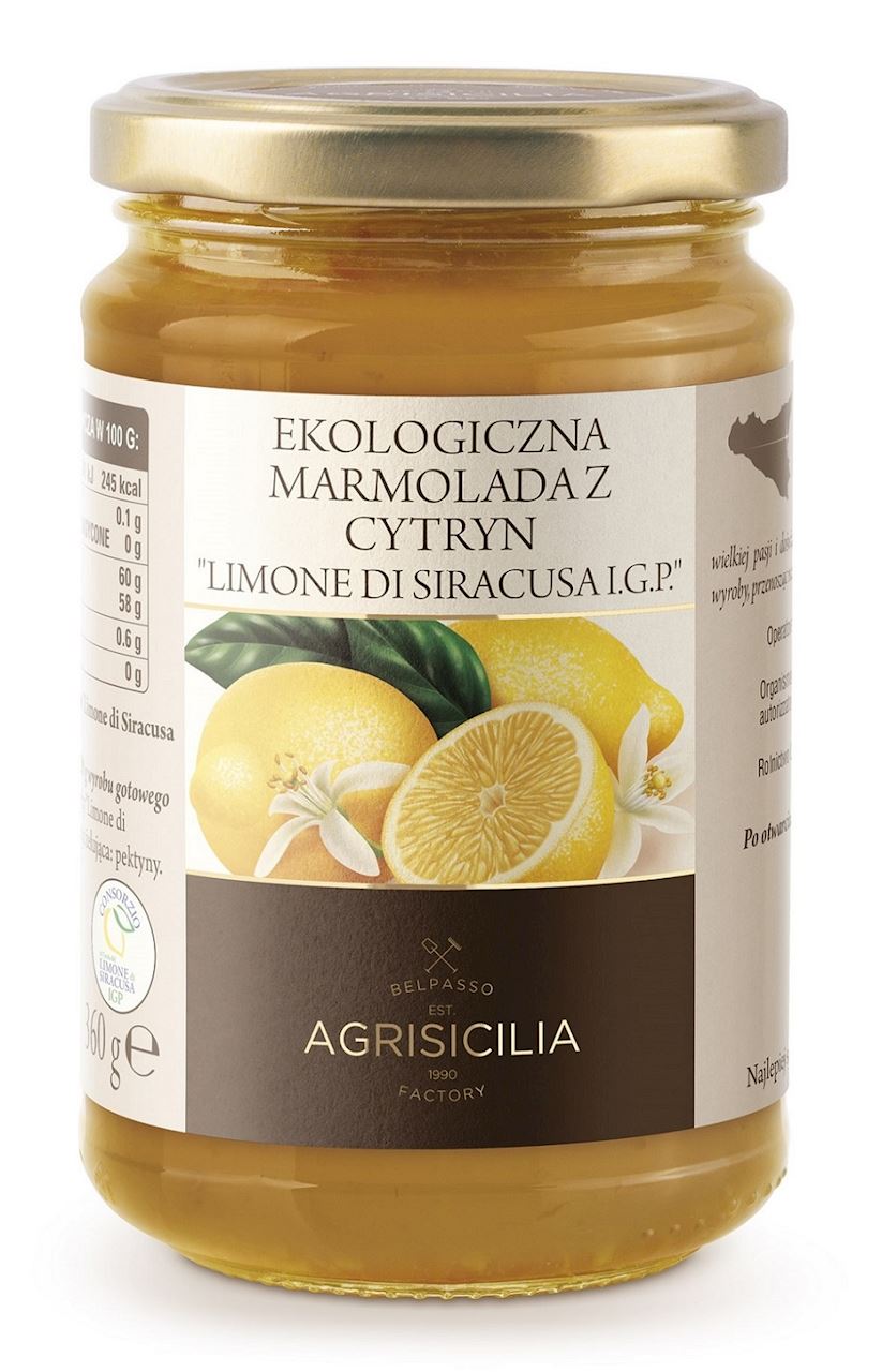 EKOLOGICZNA MARMOLADA Z SYCYLIJSKICH CYTRYN BIO -360g