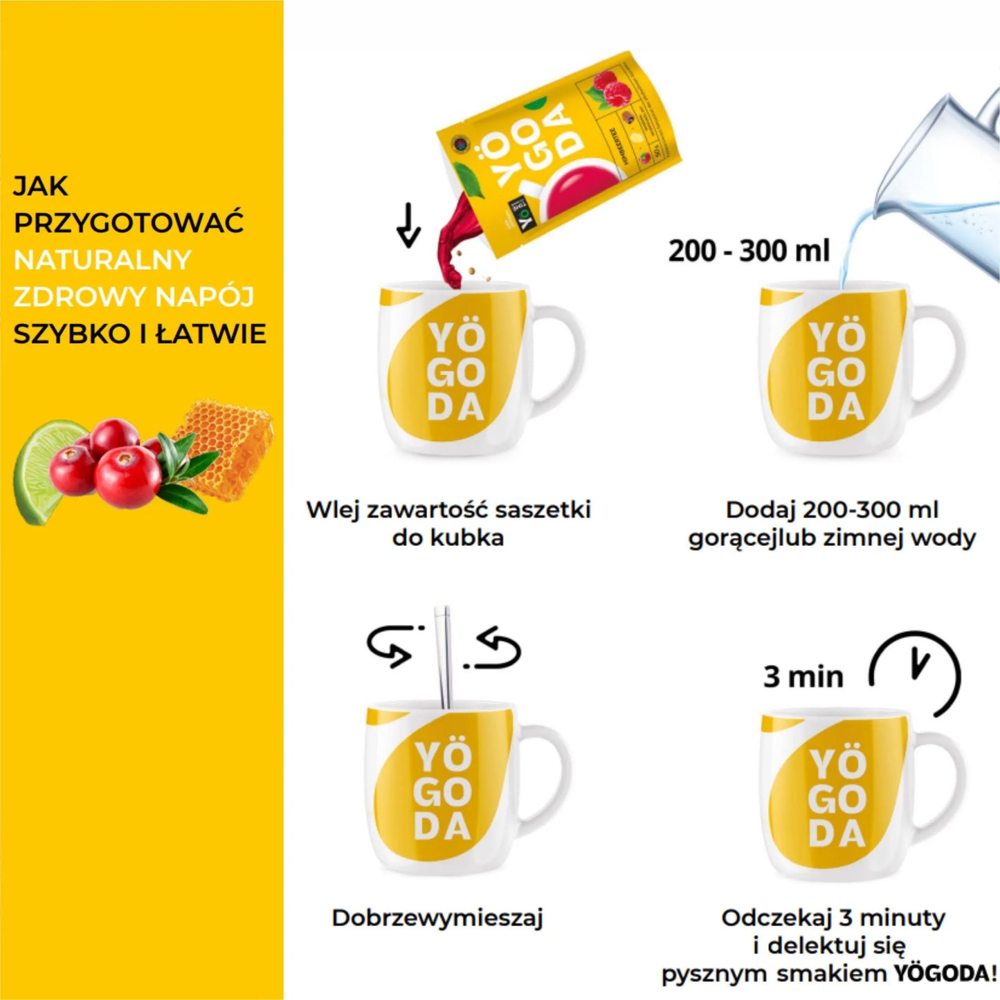 MALINOWA ROZGRZEWKA NAPÓJ MIODOWO -OWOCOWY 50g