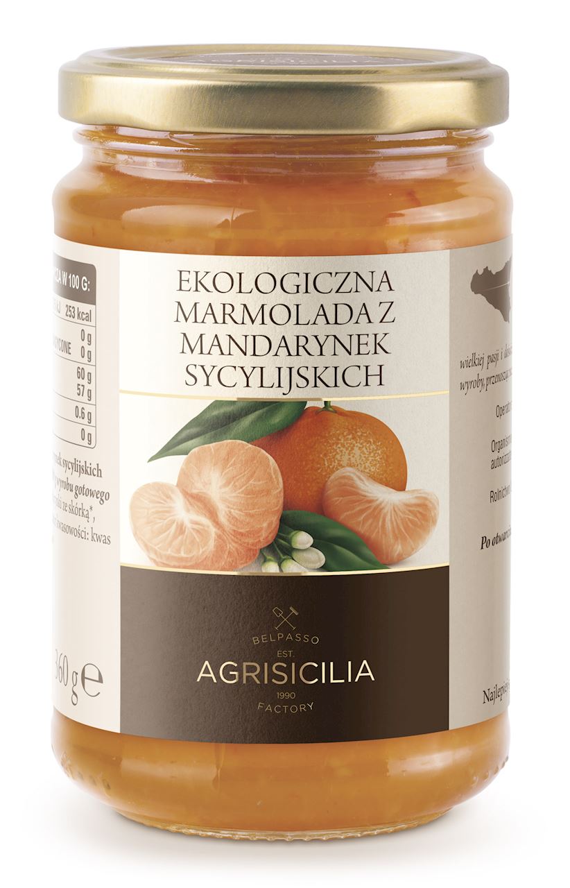 EKOLOGICZNA MARMOLADA Z MANDARYNEK SYCYLIJSKICH BIO-360G