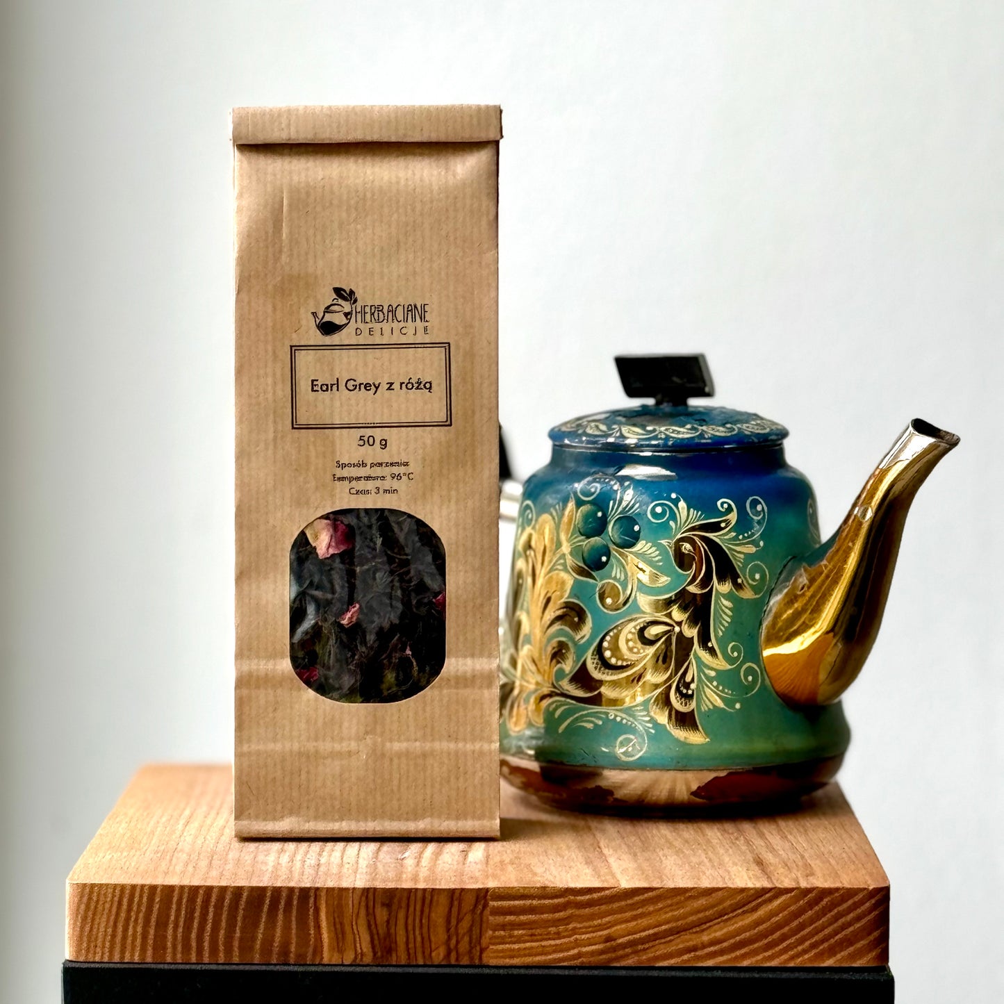 HERBATA CZARNA EARL GREY Z RÓŻĄ