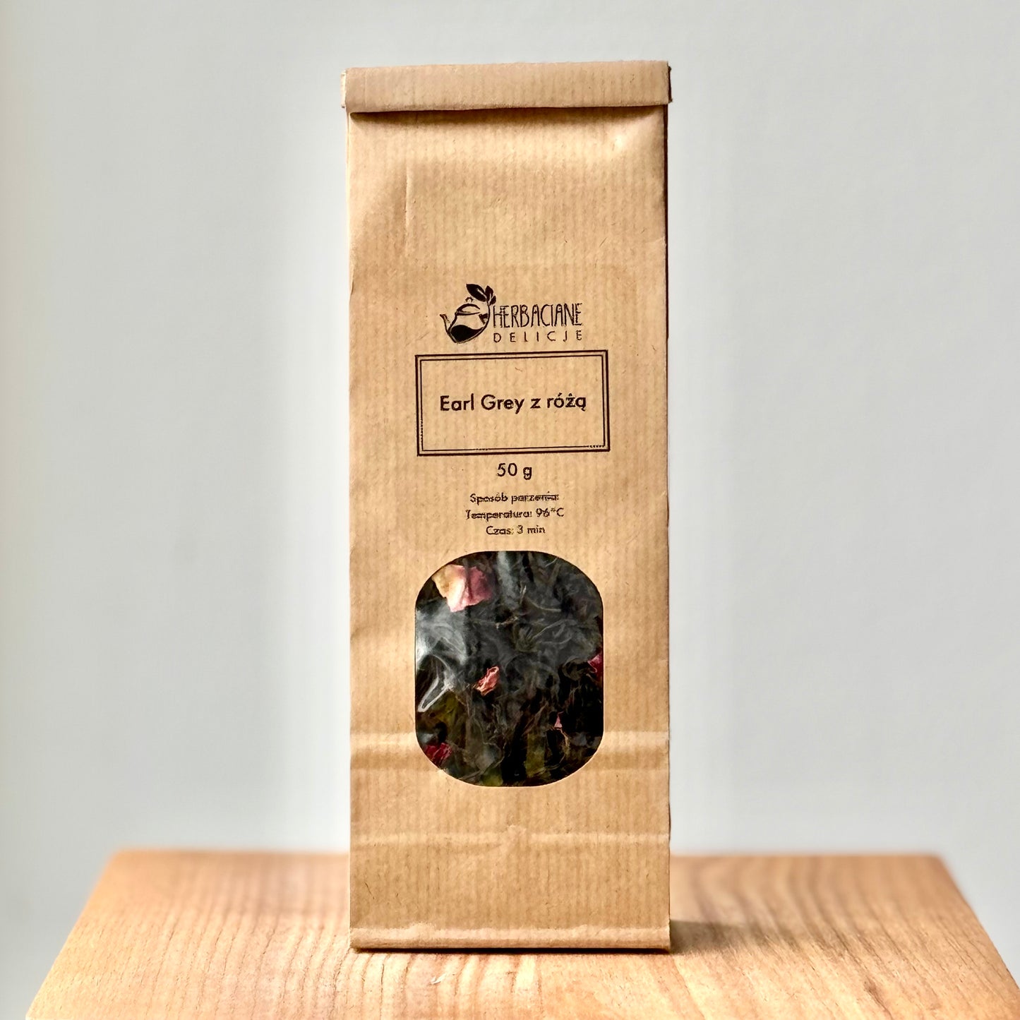 HERBATA CZARNA EARL GREY Z RÓŻĄ