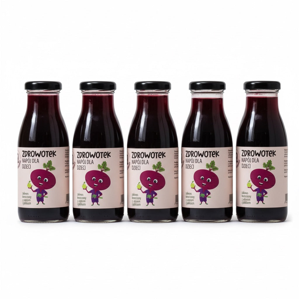 ZESTAW ZDROWOTEK, SOK Z KISZONYCH BURAKÓW . 5 szt