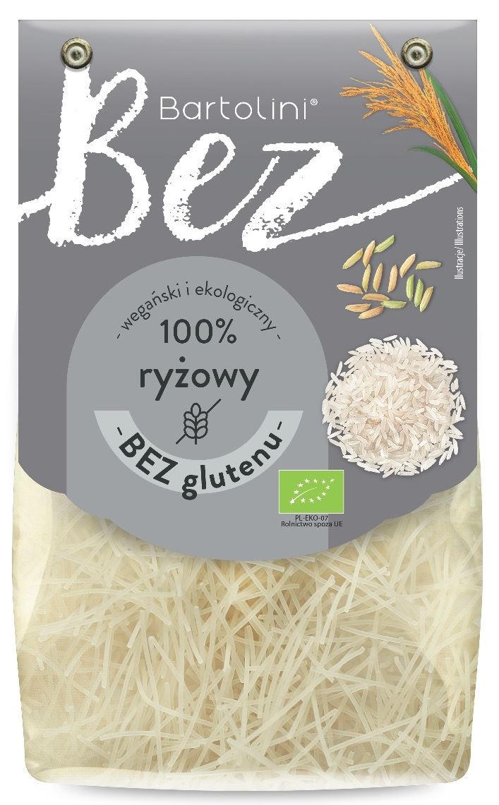 MAKARON BEZ GLUTENU RYŻOWY SERTYFIKAT BIO